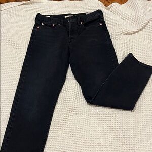 Levi's Women's Straight Leg Black Jeans